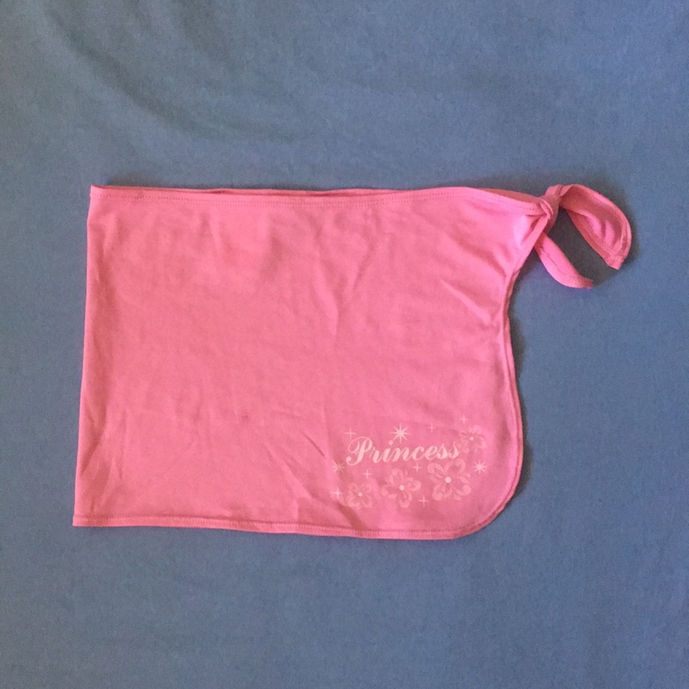 Disney Princess Size 6 Pink Swim Wrap Sarong Coverup Girls